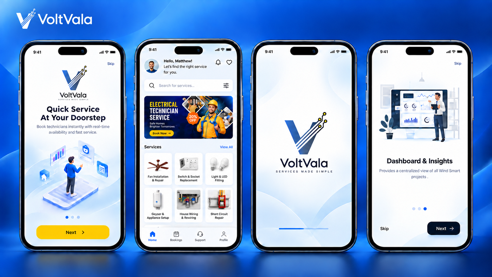 Voltvala (Electrician Service App)